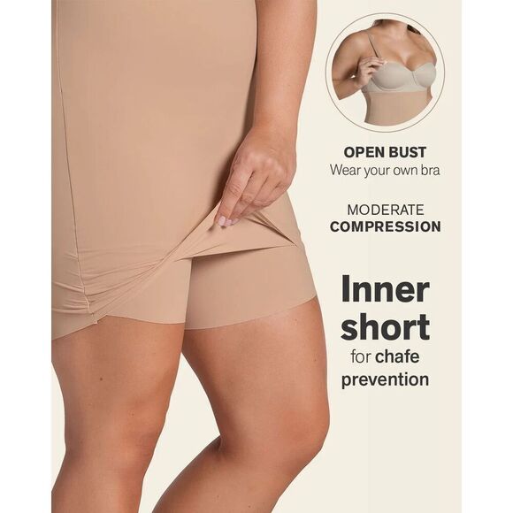 Leonisa Bestseller Two-in-One Undetectable Sculpting Skort Slip Medium - Picture 2 of 7